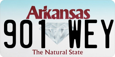 AR license plate 901WEY
