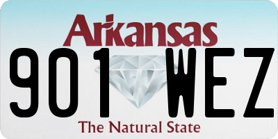 AR license plate 901WEZ