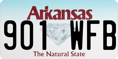 AR license plate 901WFB