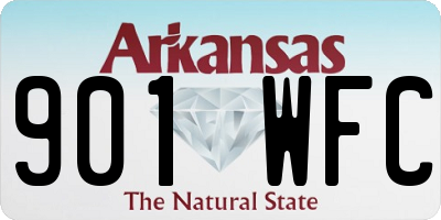 AR license plate 901WFC