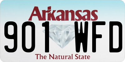 AR license plate 901WFD