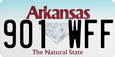 AR license plate 901WFF