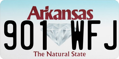 AR license plate 901WFJ