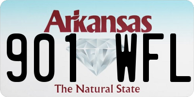 AR license plate 901WFL