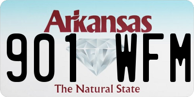 AR license plate 901WFM