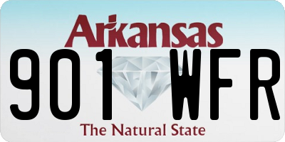 AR license plate 901WFR