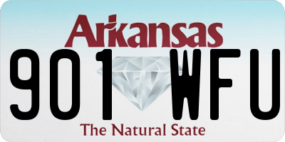 AR license plate 901WFU