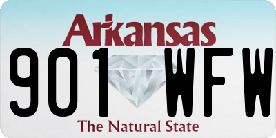 AR license plate 901WFW