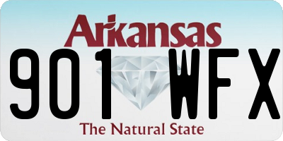 AR license plate 901WFX