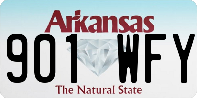AR license plate 901WFY