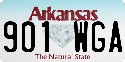 AR license plate 901WGA