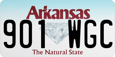 AR license plate 901WGC