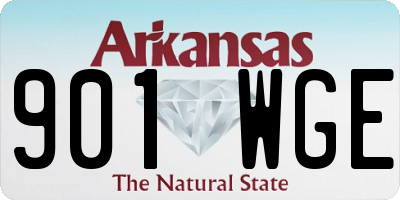 AR license plate 901WGE