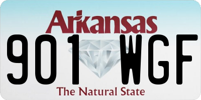 AR license plate 901WGF