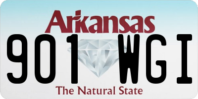 AR license plate 901WGI