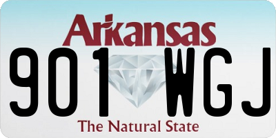 AR license plate 901WGJ