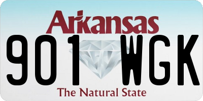 AR license plate 901WGK