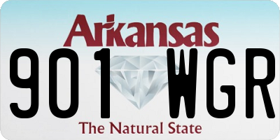 AR license plate 901WGR
