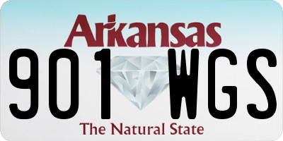 AR license plate 901WGS