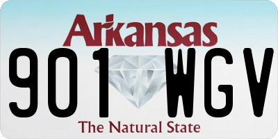 AR license plate 901WGV