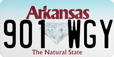 AR license plate 901WGY