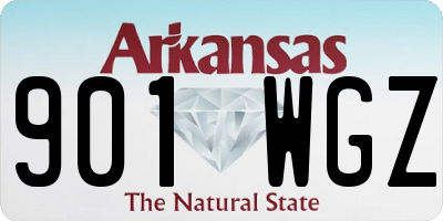 AR license plate 901WGZ
