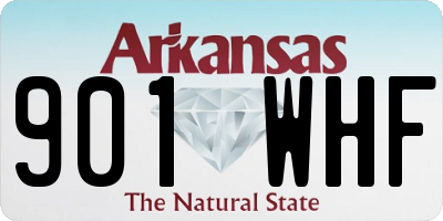 AR license plate 901WHF