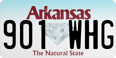 AR license plate 901WHG