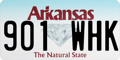 AR license plate 901WHK