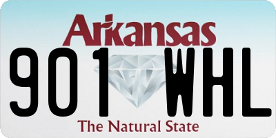 AR license plate 901WHL