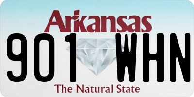 AR license plate 901WHN