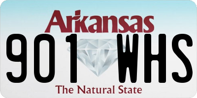AR license plate 901WHS