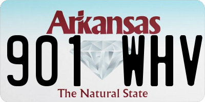 AR license plate 901WHV