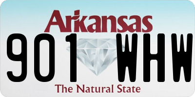 AR license plate 901WHW