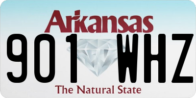 AR license plate 901WHZ