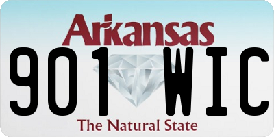 AR license plate 901WIC
