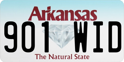 AR license plate 901WID