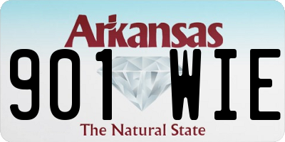 AR license plate 901WIE