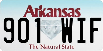 AR license plate 901WIF
