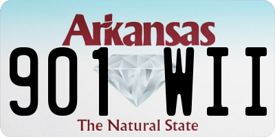 AR license plate 901WII