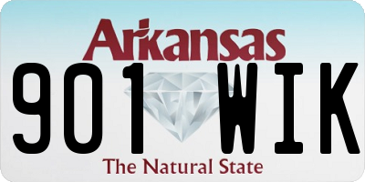 AR license plate 901WIK