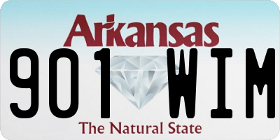 AR license plate 901WIM