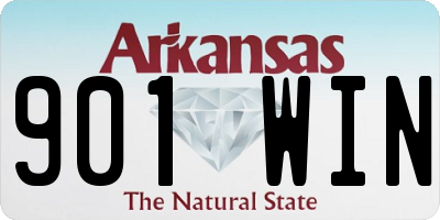 AR license plate 901WIN