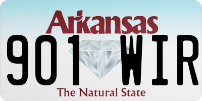 AR license plate 901WIR