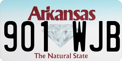 AR license plate 901WJB