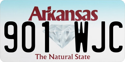 AR license plate 901WJC