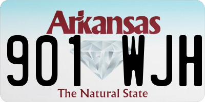 AR license plate 901WJH