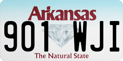AR license plate 901WJI