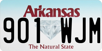 AR license plate 901WJM