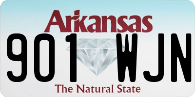 AR license plate 901WJN